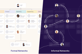 Formal vs. informal employee network comparison