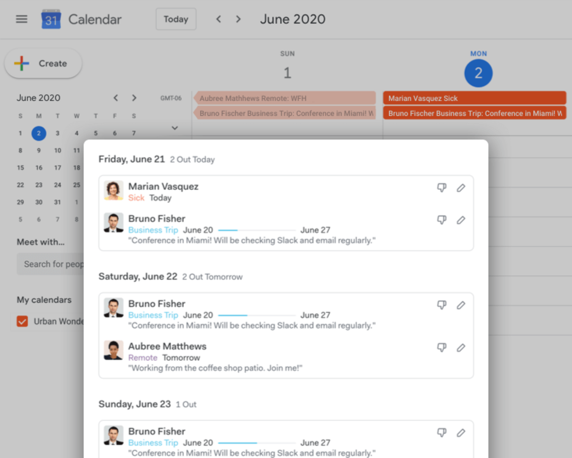 google calendar integration