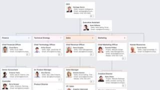 Tech Company Org Chart Template