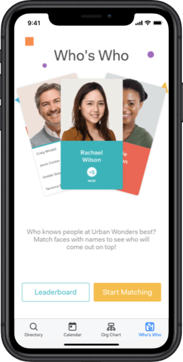 Play Who's Who to get to know your coworkers